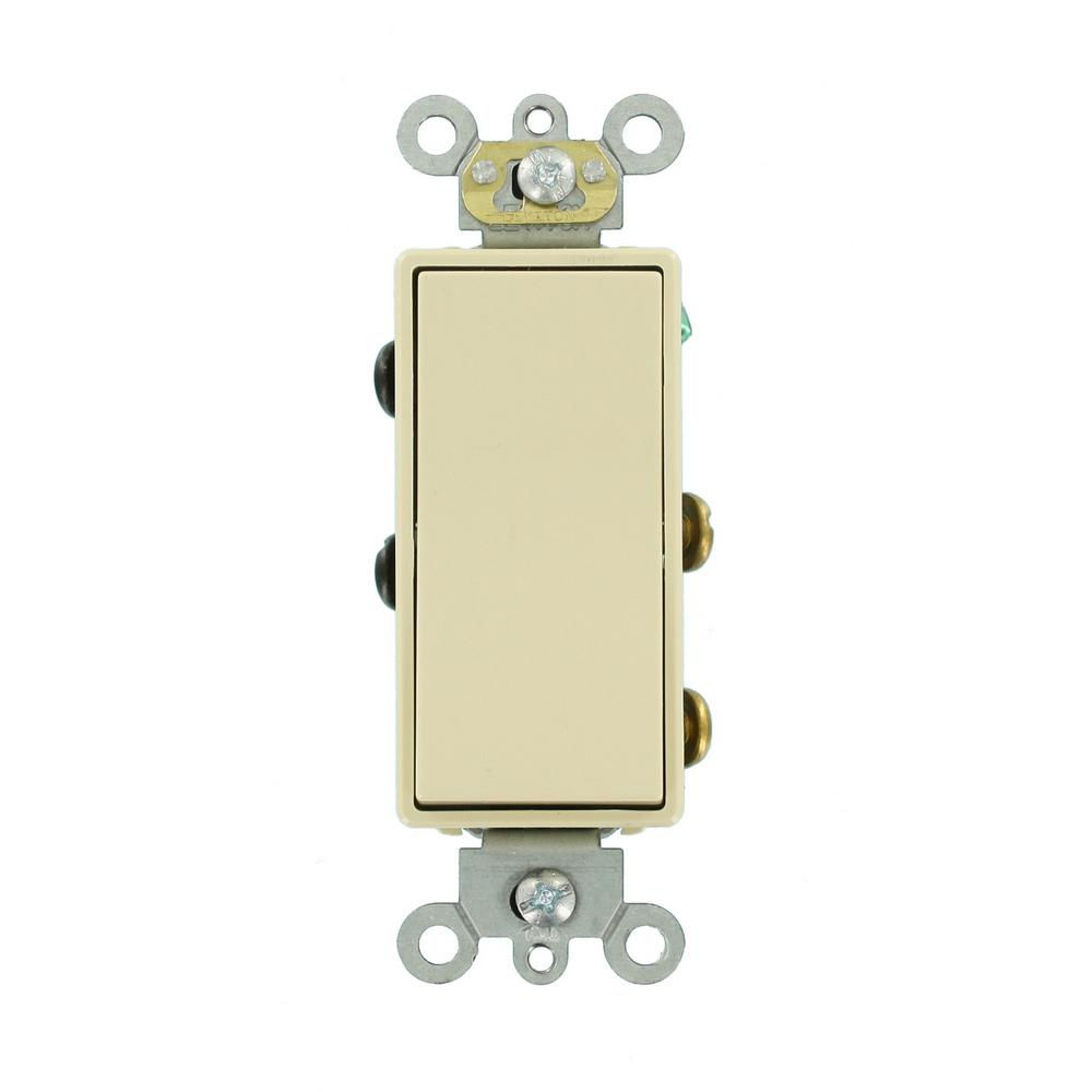 Leviton 2 Way Flush Switch Ivory