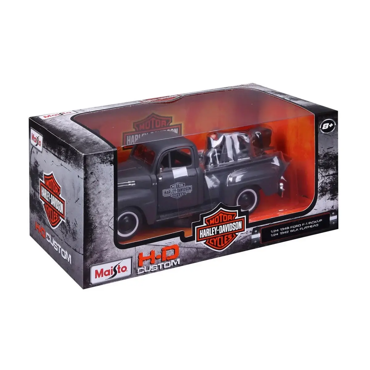 MAY 32185 1948 Ford F-1 Pickup +1942 WLA Flathead 1:27