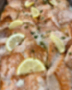 Salmon in Lemon Butter Dill Sauce