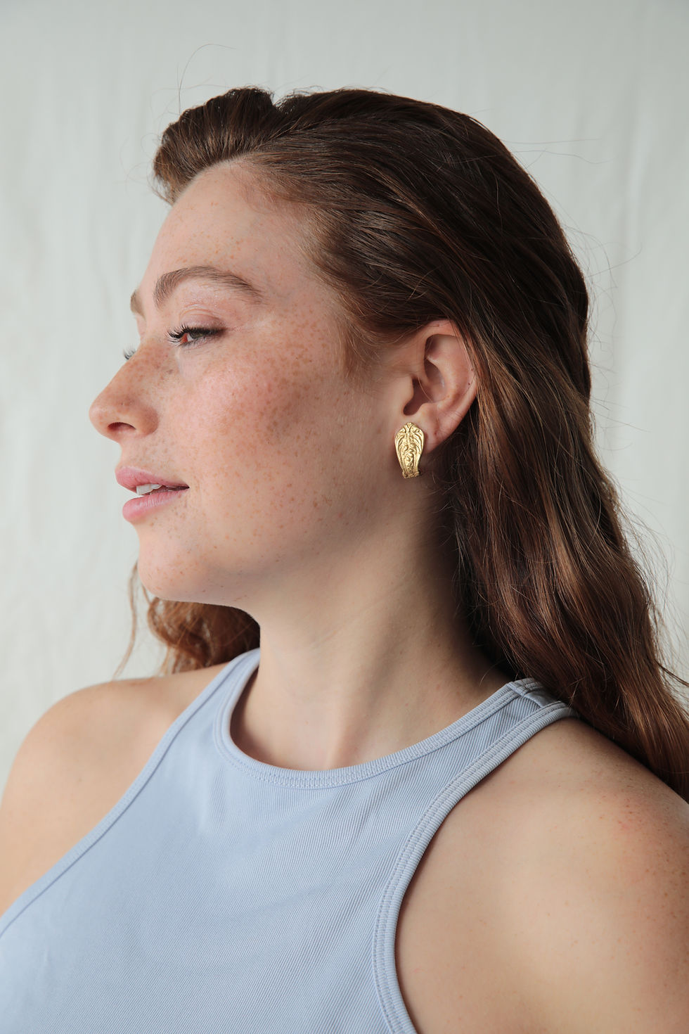 תמונה ממוזערת: Aurora hoop earrings *mini - Gold