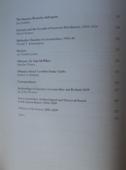 Thumbnail: The Leicestershire Archaeological and Historical Society Transactions Volume 84.