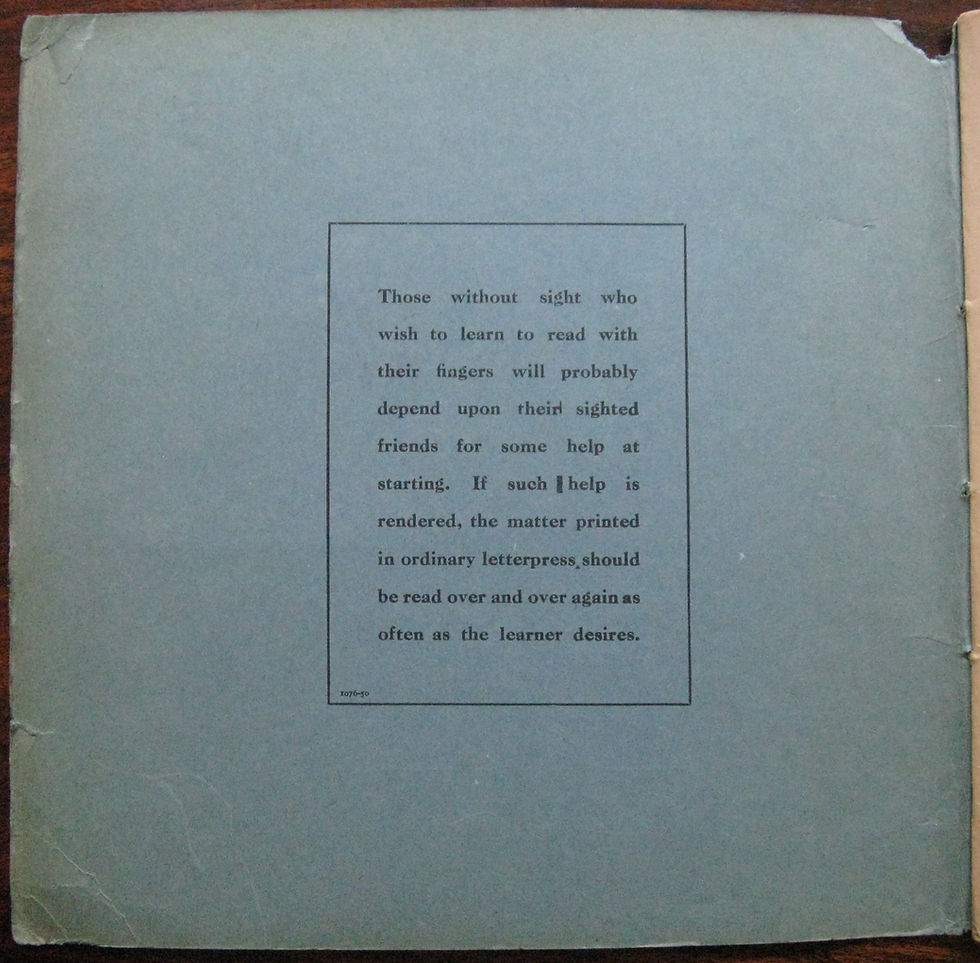 Thumbnail: Standard English Braille An Introduction. How to Learn to Read