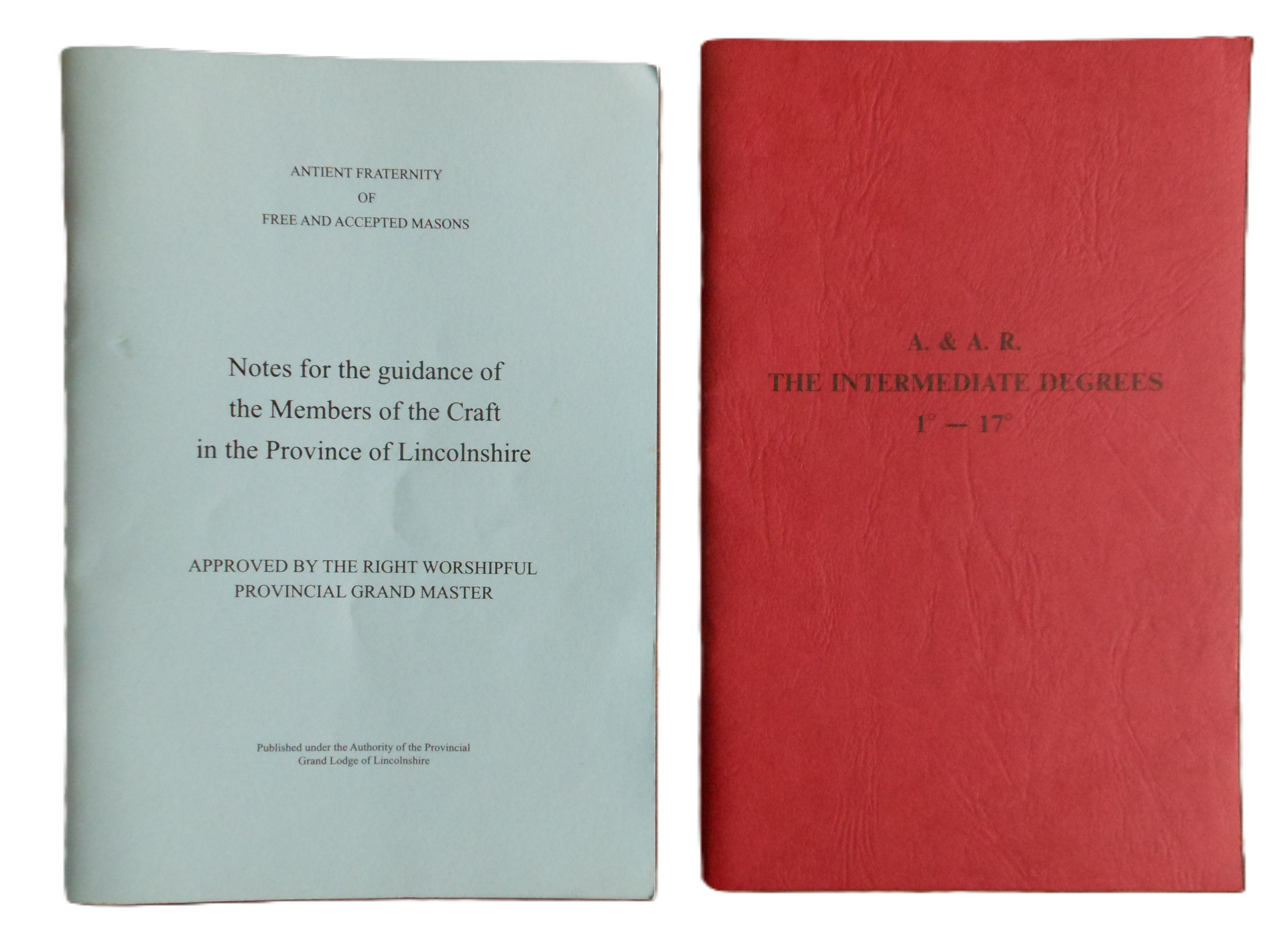 Collection of Freemason booklets