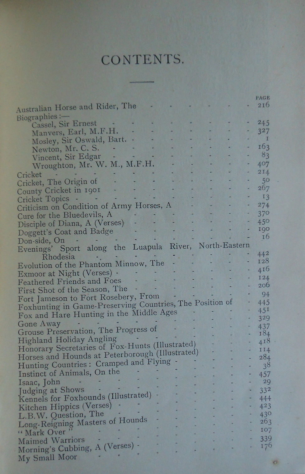 Thumbnail: Baily’s Magazine of Sports and Pastimes. July to December 1901. Volume LXXVI