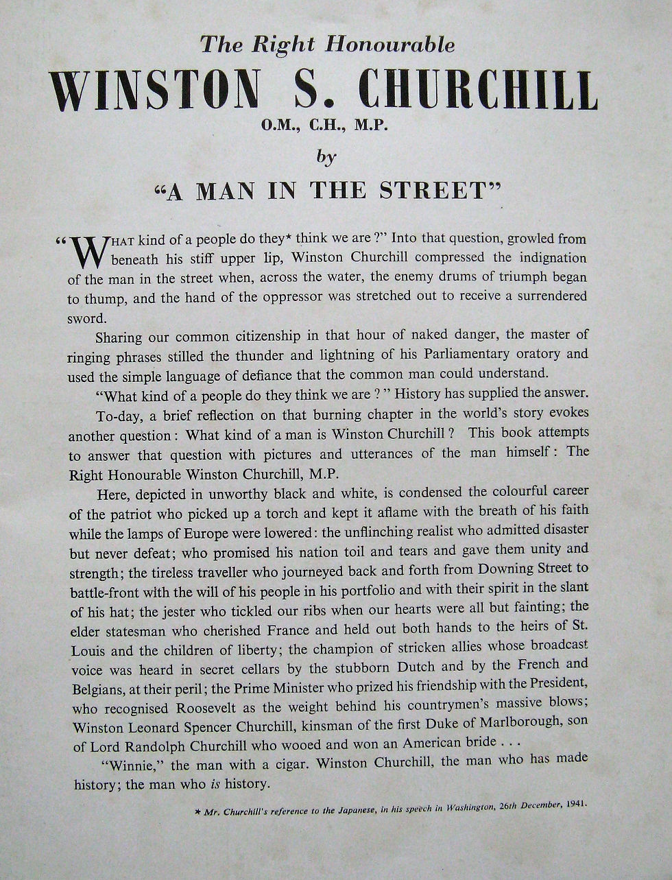 Thumbnail: Mr Churchill. A pictorial cavalcade of his life