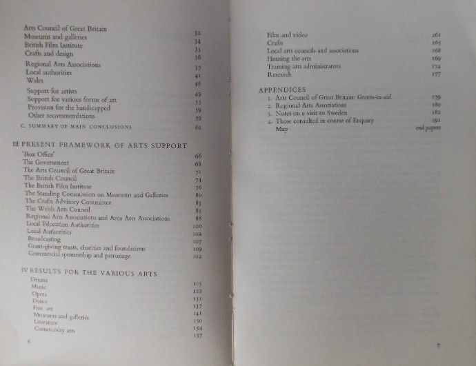 Thumbnail: Support for the Arts in England and Wales by Lord Redliffe-Maud