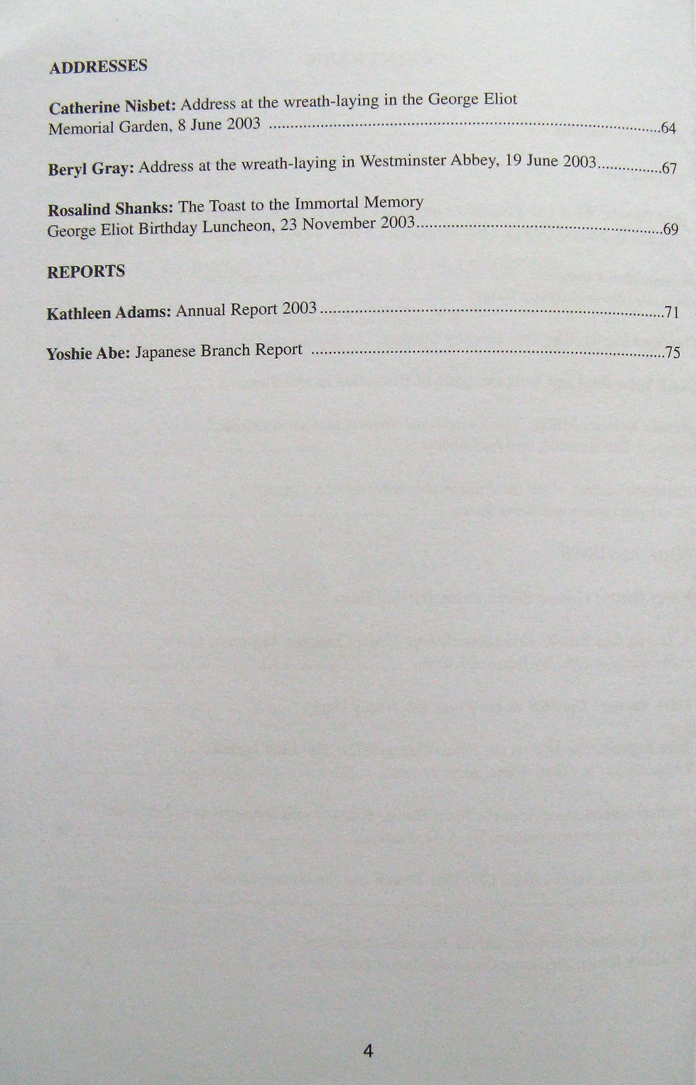 Thumbnail: The George Eliot Review. Journal of the George Eliot Fellowship