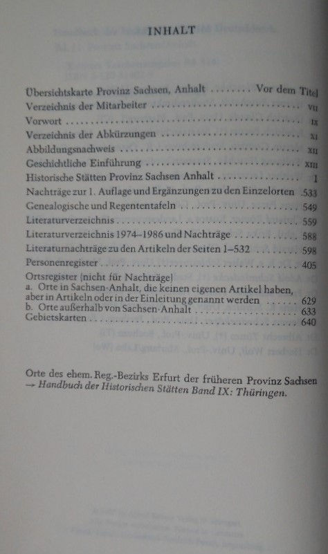 Thumbnail: Handbuch Der Historischen Statten Deutschlands Provinz Sachsen Anhalt