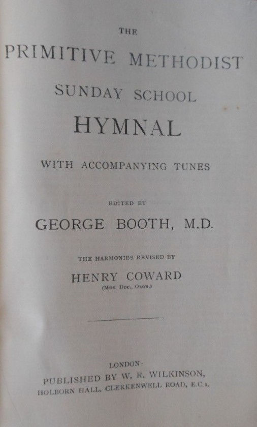Thumbnail: Primitive Methodist Sunday School Hymnal with Accompanying Tunes.