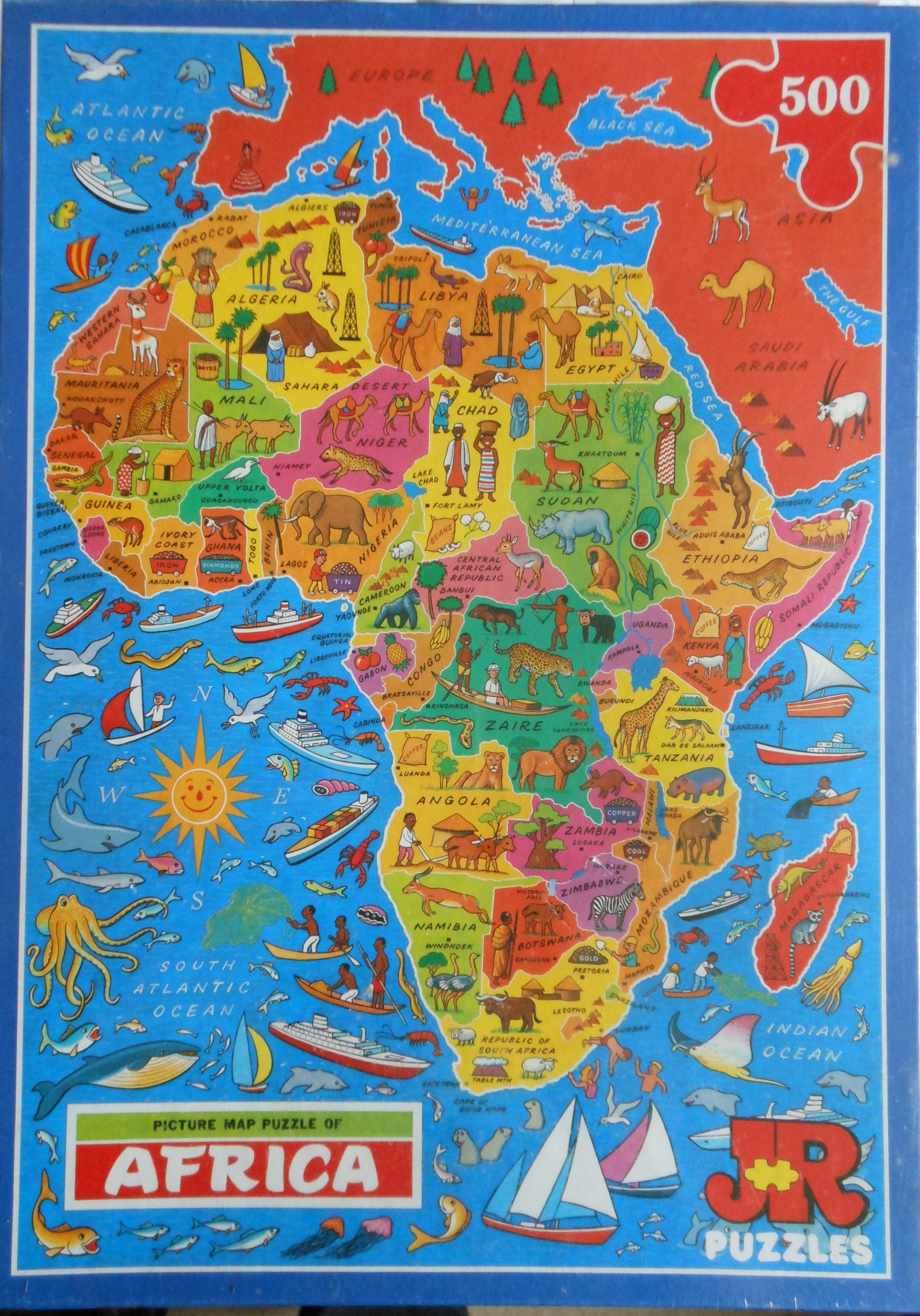 JR Puzzles. 1000-piece jigsaw puzzle. Africa