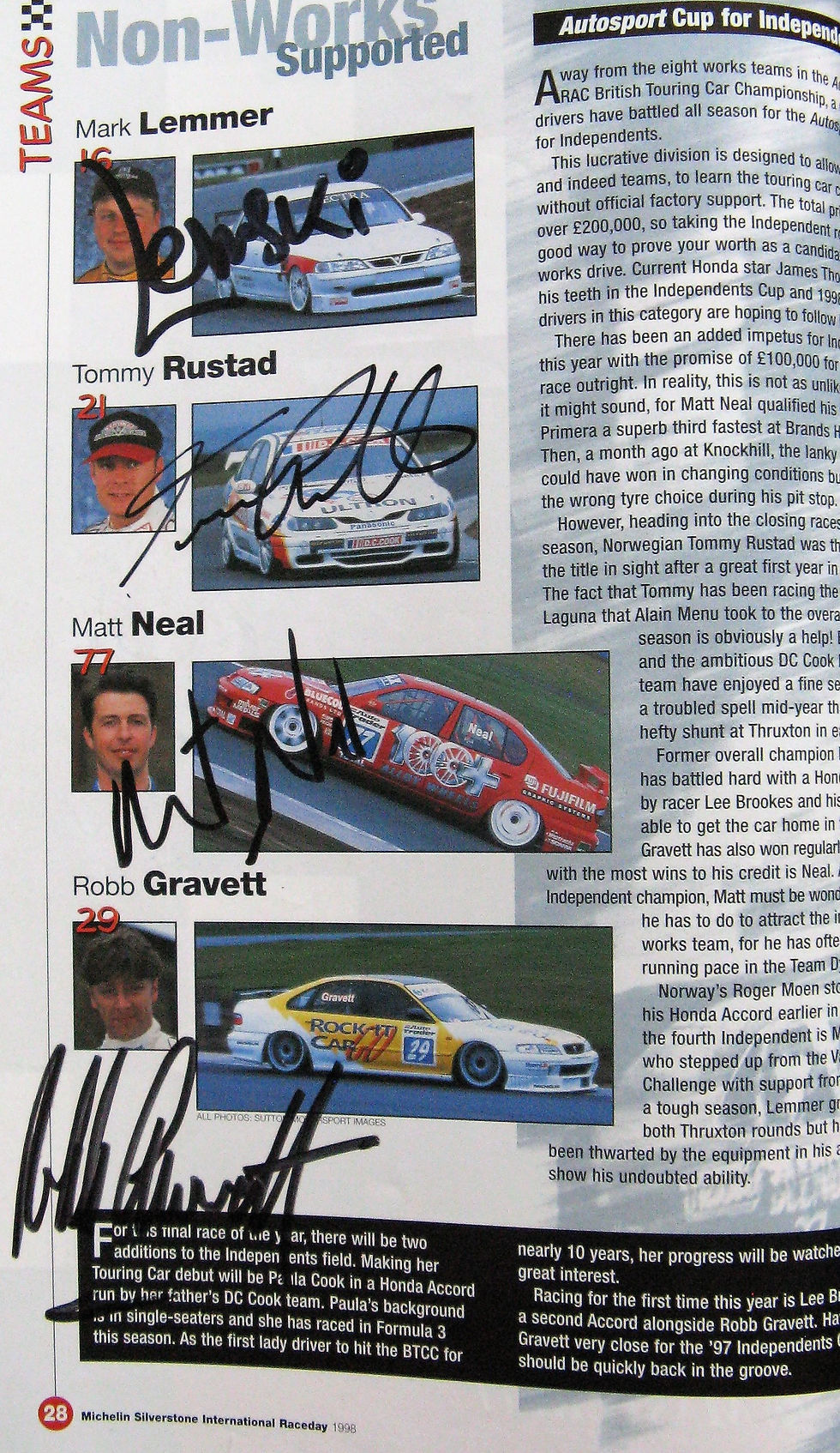 Thumbnail: British Touring Car Championship Finals. September 1998