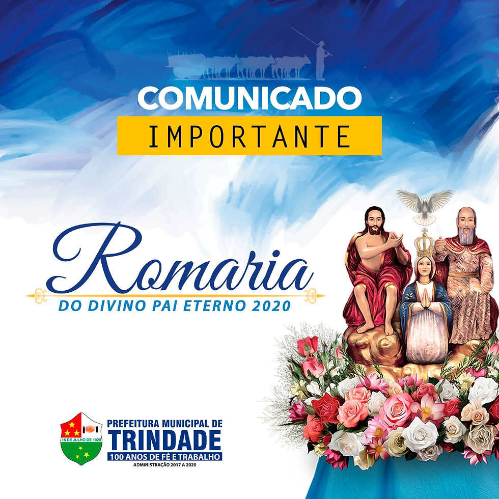 Festa do Divino Pai Eterno 2020 será realizada de forma virtual
