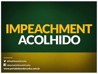 Eduardo Cunha informa que autorizou processo de impeachment de Dilma