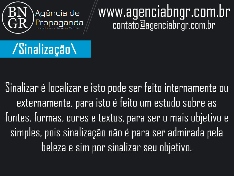 A Importância da Sinalização