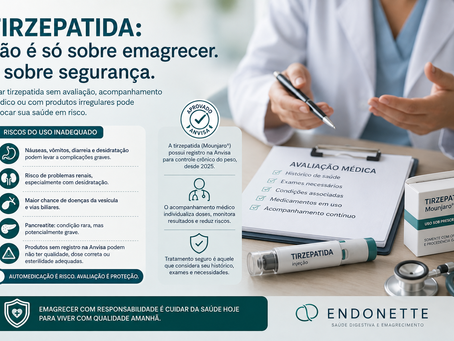 Tirzepatida sem acompanhamento médico: quais são os riscos?