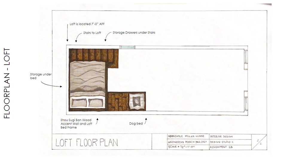 Tiny House Loft Floor Plan 