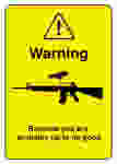 gun warning cctv