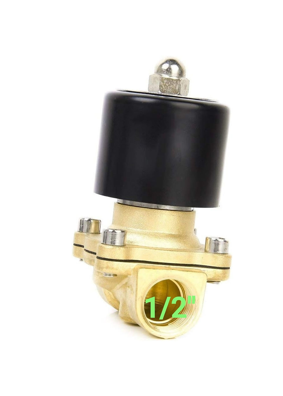 Thumbnail: Brass solenoid valve 1/2 " for industrial water purifier, irrigation, overhead 