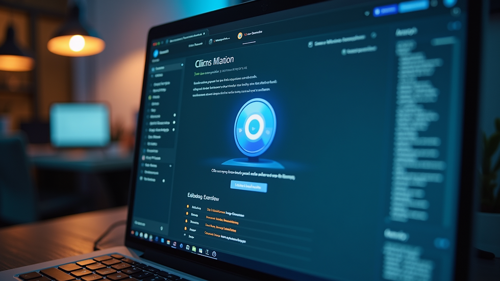 Close-up view of a computer screen displaying a disk cleanup tool