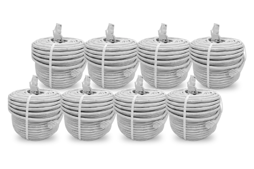  Cat5e Network Ethernet Cable for IP Security Cameras 8-pack
