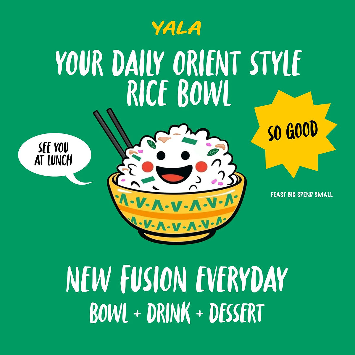 Orient Style RICE BOWL Chef's surprise! seulement 12.-...uniquement les midis ;)