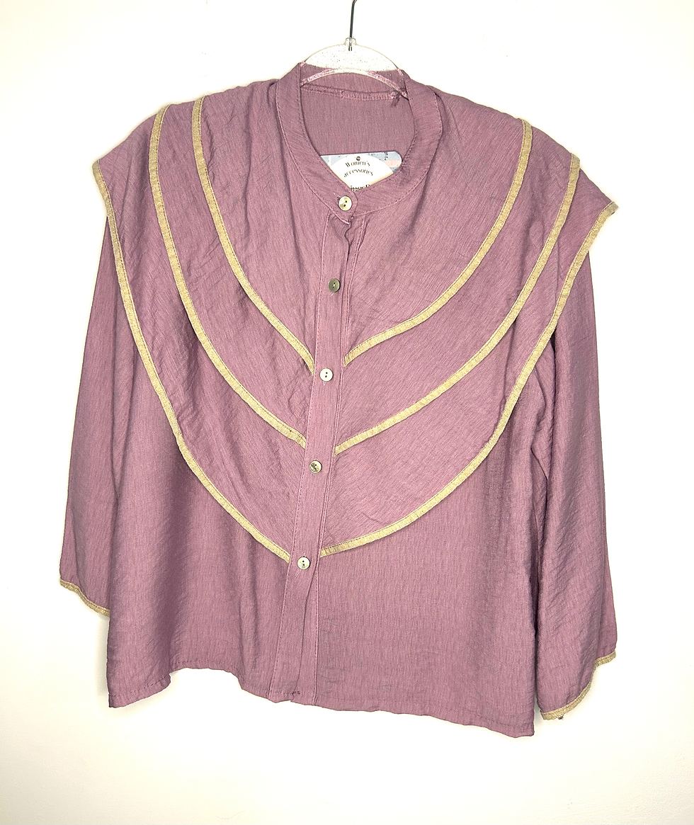 Miniatura: Blusa babero ribete