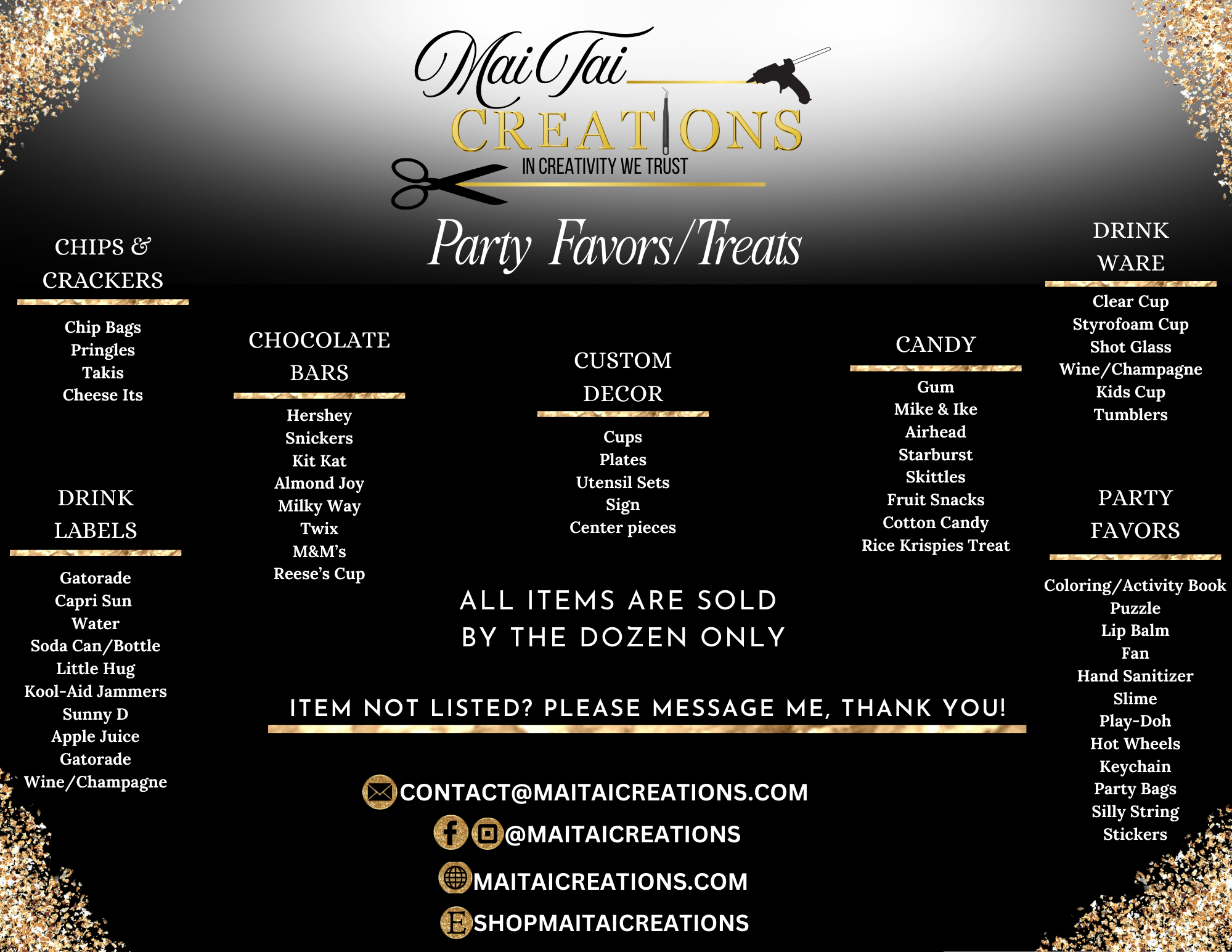 Party Favors /Treats