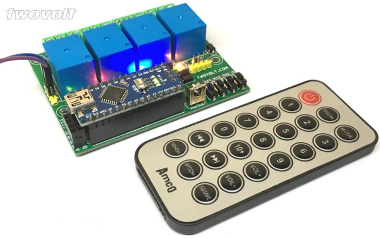 Build Infrared Controller 4 Channel Infra-Red Remote Controller Using Arduino