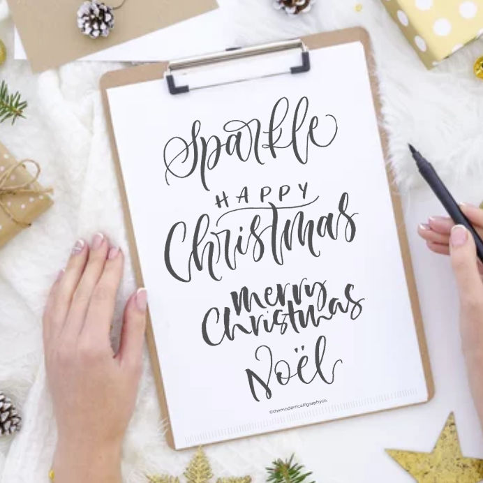 Christmas Brush Pen Inspiration