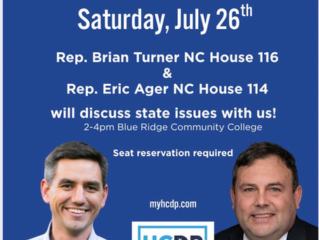 Join Us for a Candid Conversation on State Issues with Reps. Turner and Ager – July 26