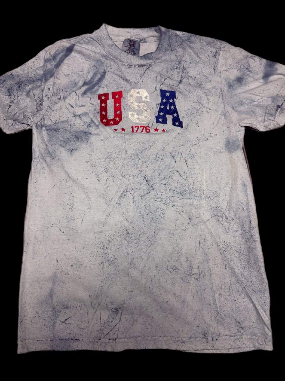 Thumbnail: USA Comfort Colors Independence Day T-Shirt Embroidered 