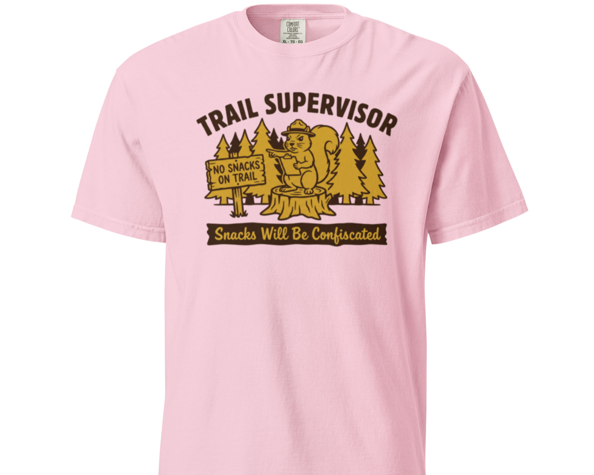 Funny Squirrel Shirt, Trail Supervisor Tee, gift for her, gift for him