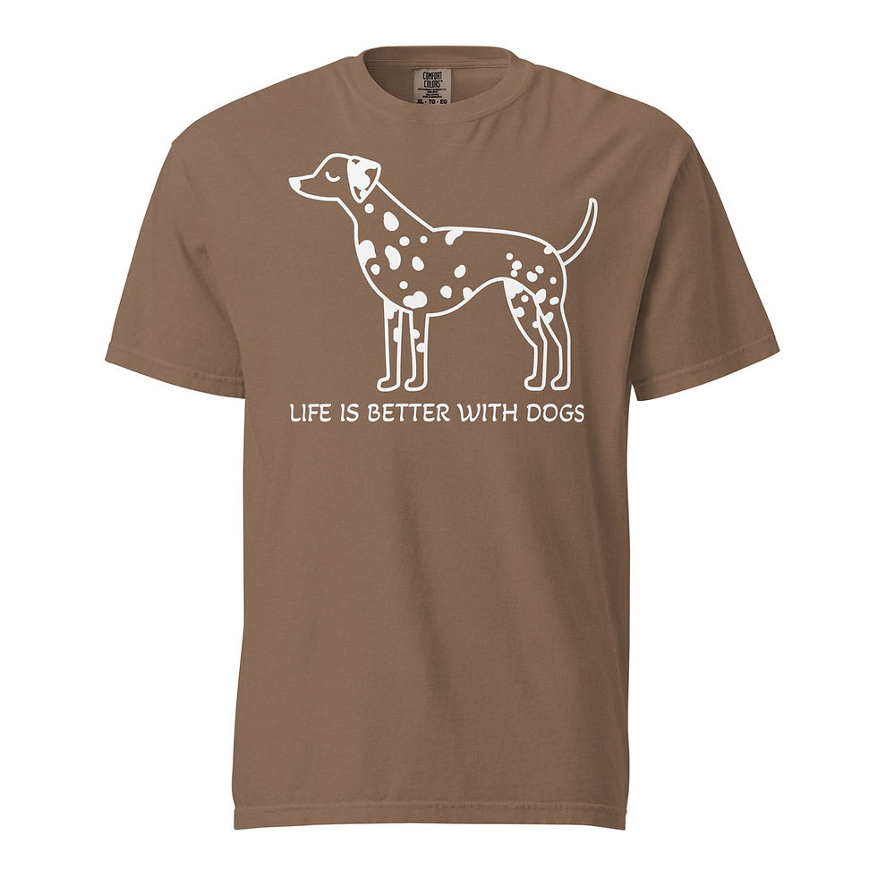 Thumbnail: LIFE IS BETTER WITH DOGS shirt, Motivational tee Comfort Colors