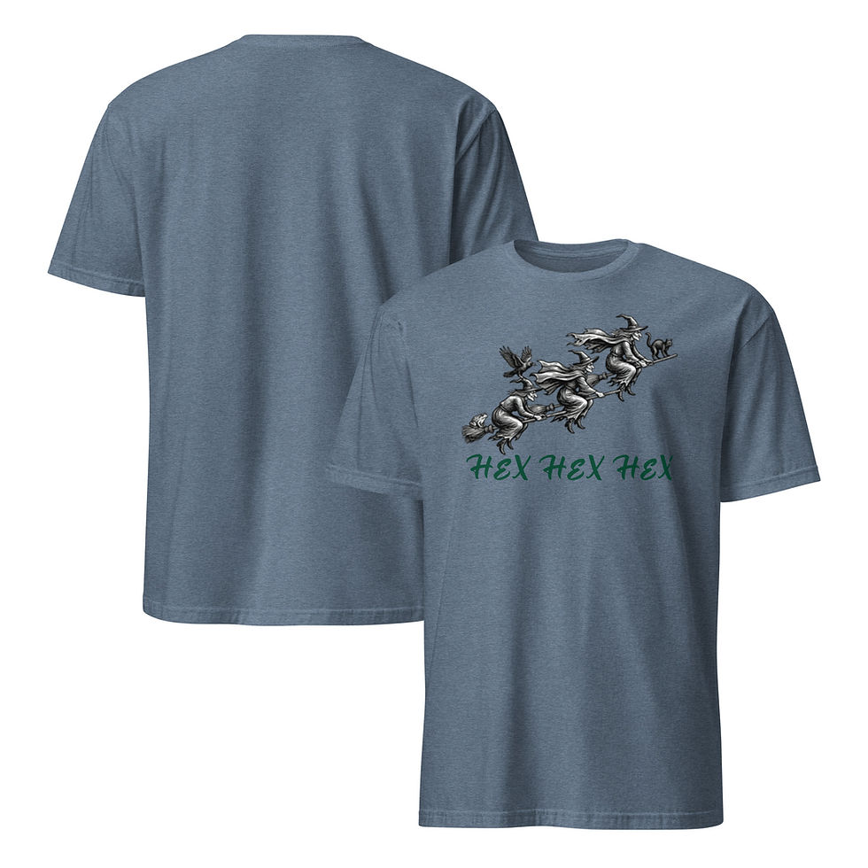 Thumbnail: Gildan witch halloween shirt, gift for her, hex hex hex