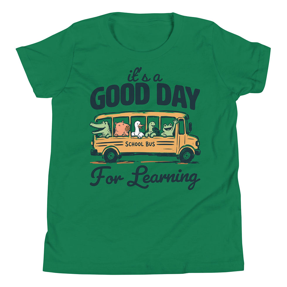 Thumbnail: Its a GOOD DAY for Learning - Youth Short Sleeve T-Shirt Bella + Canvas 3001Y