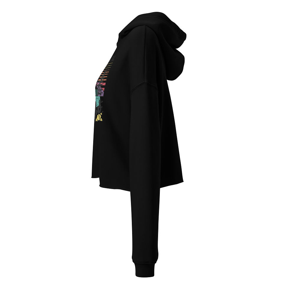 Thumbnail: Adventure is calling -Crop Hoodie for women's