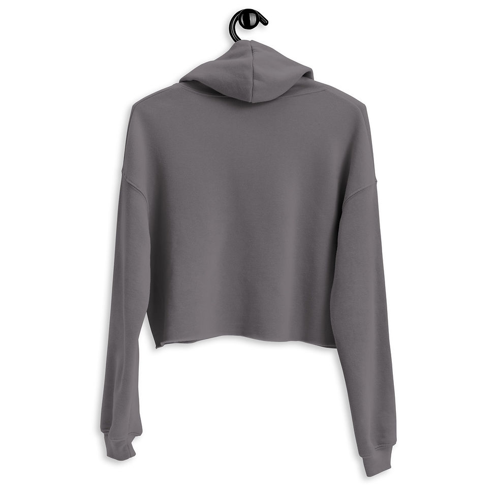 Thumbnail: Its a Good Day for Learning - Crop Hoodie for Women's printed