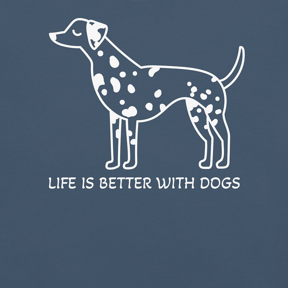 Thumbnail: LIFE IS BETTER WITH DOGS shirt, Motivational tee Comfort Colors