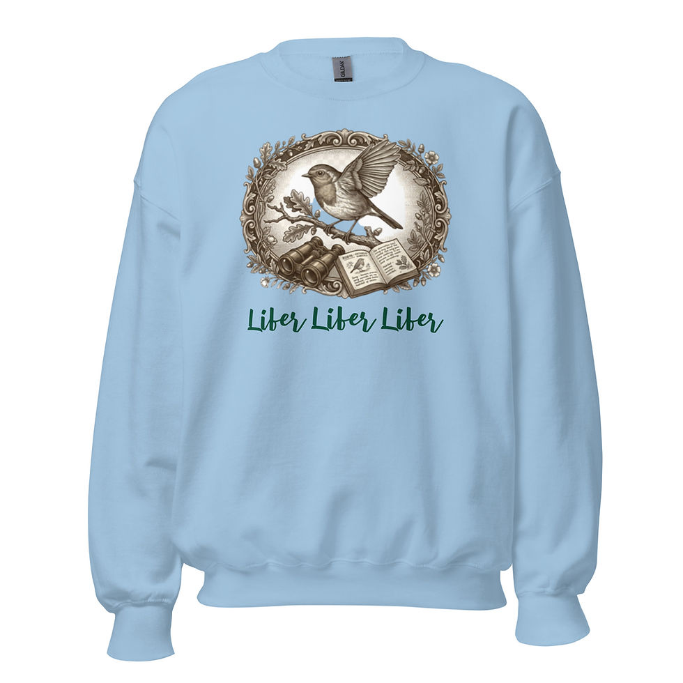 Thumbnail: Lifer Lifer Lifer Sweatshirt, Lifer Bird Gift, Birder Gift, Bird Lover