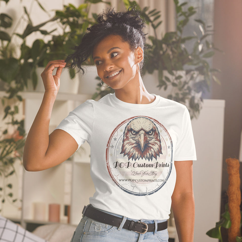 Thumbnail: POP CUSTOM Prints logo printed Short-Sleeve Unisex T-Shirt 