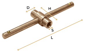 Non Sparking Cylinder Key