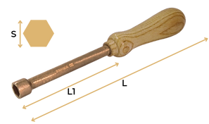 Non Sparking Hex Drive Nut 