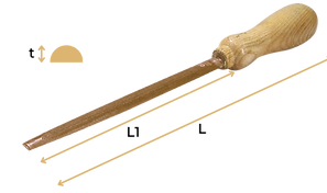 Non Sparking Half Round Files