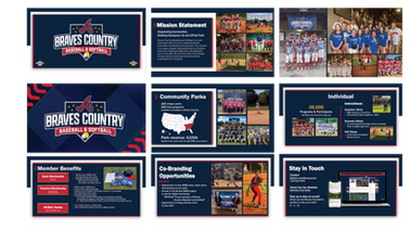 Presentation design BCBS Atlanta Braves