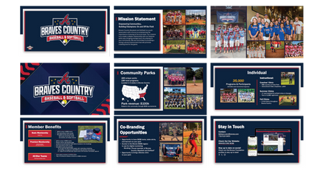 Presentation design BCBS Atlanta Braves