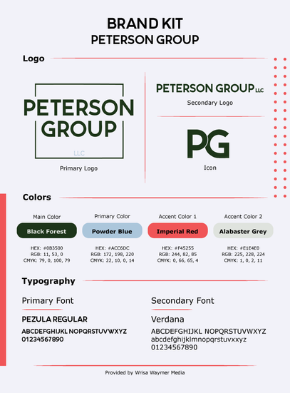 Wrisa Waymer Media Client Branding Brand Kit