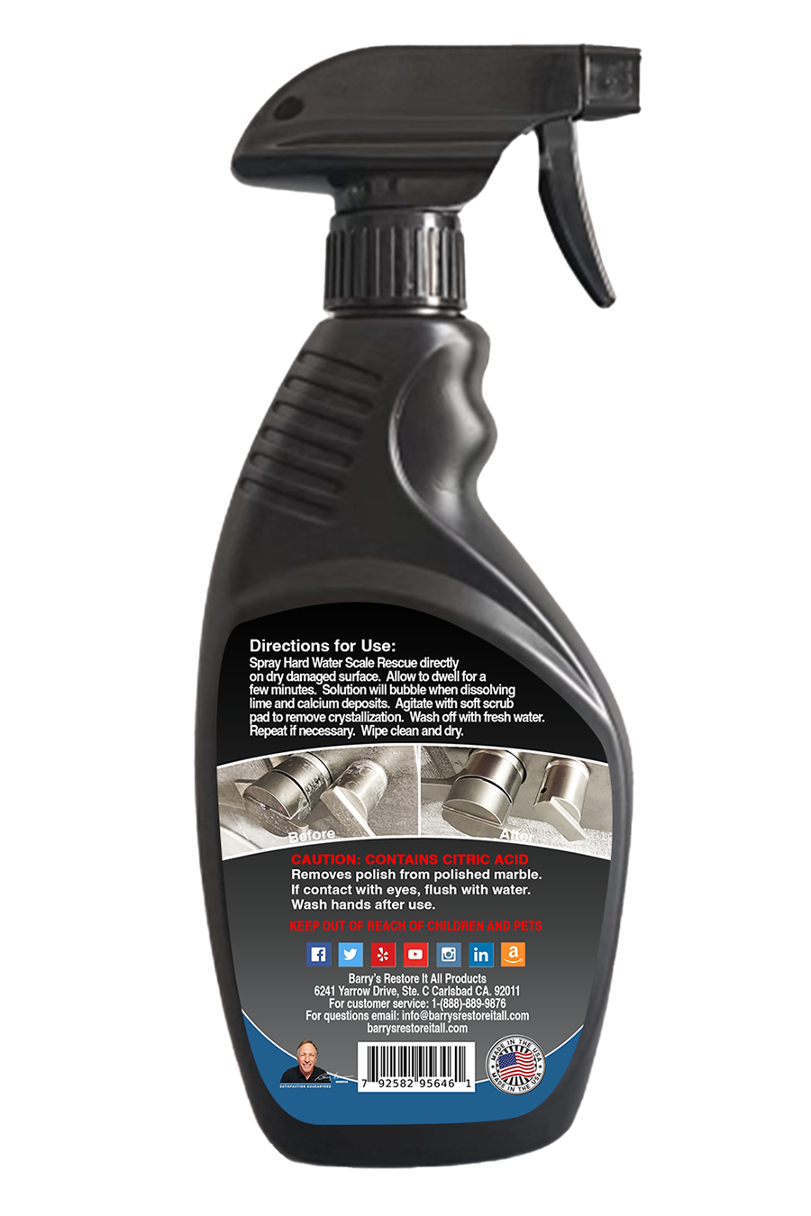 Thumbnail: Hard Water Scale Rescue Spray™ 16oz.