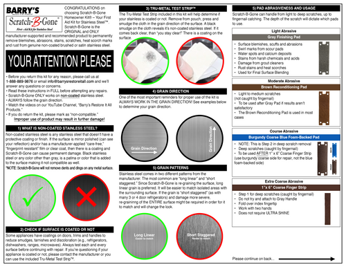 Stainless steel sink scratch removal grain direction diagram