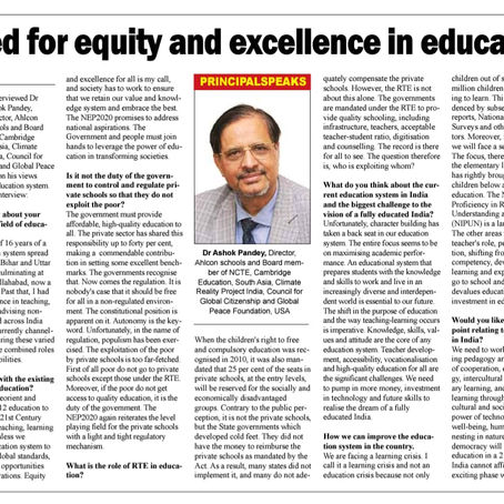 Need for Equity and Excellence in Education