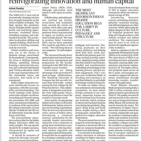 Indian Universities-Reinvigorating Innovation and Human Capital